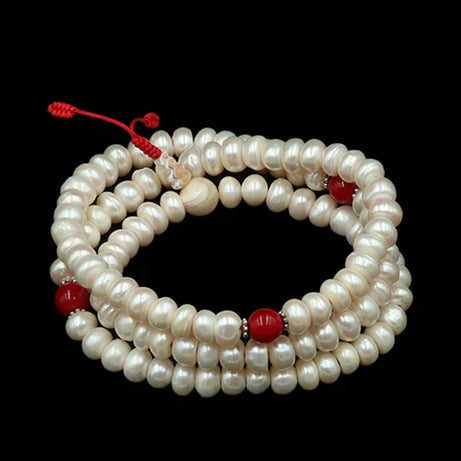 Coral Pearl Mala
